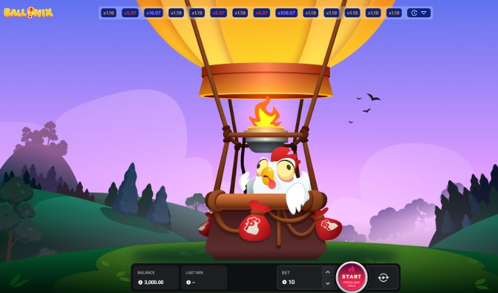 Interface of Ballonix game